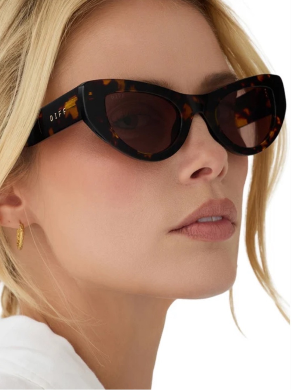 NWT Beach Riot X DIFF Mesa Sunglasses Tortoise